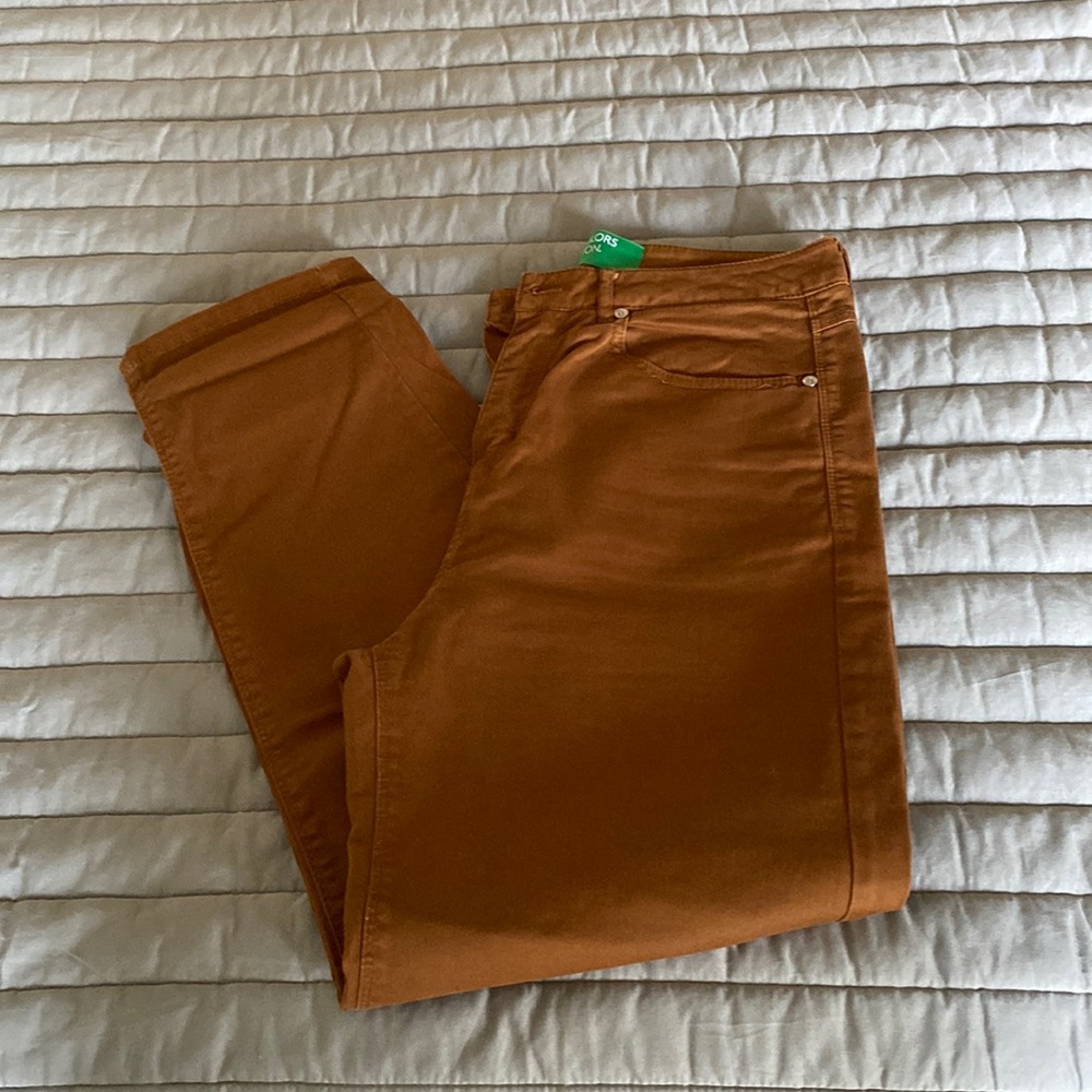 Brown straight pants